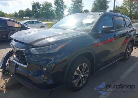 2023 Toyota Highlander Hybrid Xle from USA, damaged, VIN 5TDKBRCH9PS580722